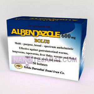 آلبندازول 600 میلی گرمی   آلبندازول 600 میلی گرمی